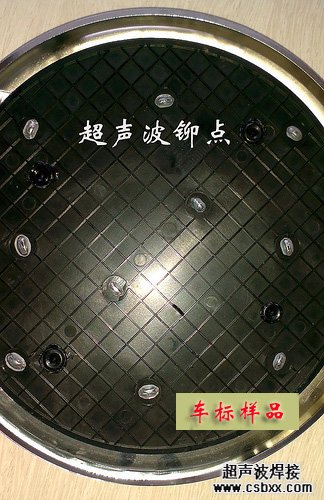 汽車車標(biāo)熱熔鉚點(diǎn)樣品